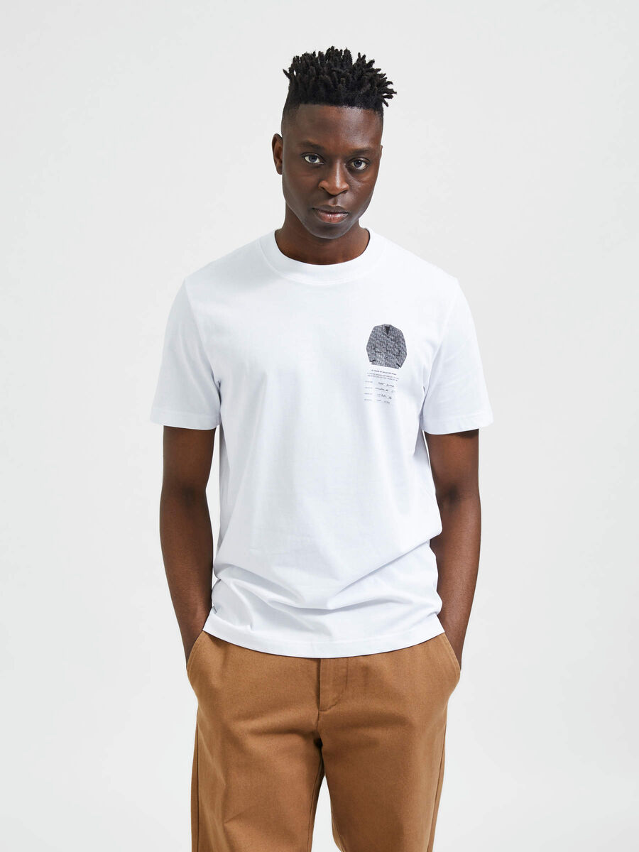 kanal Nøgle browser GRAFIK T-SHIRT (White) | Selected®