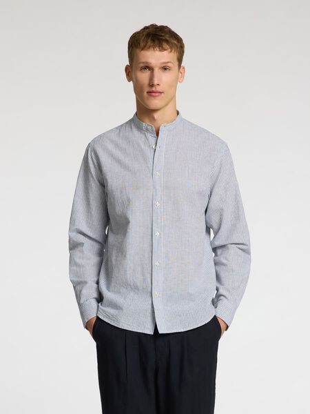 Selected LONG-SLEEVED LINEN BLEND SHIRT, Bright White, highres - 16079054_BrightWhite_1175172_003.jpg