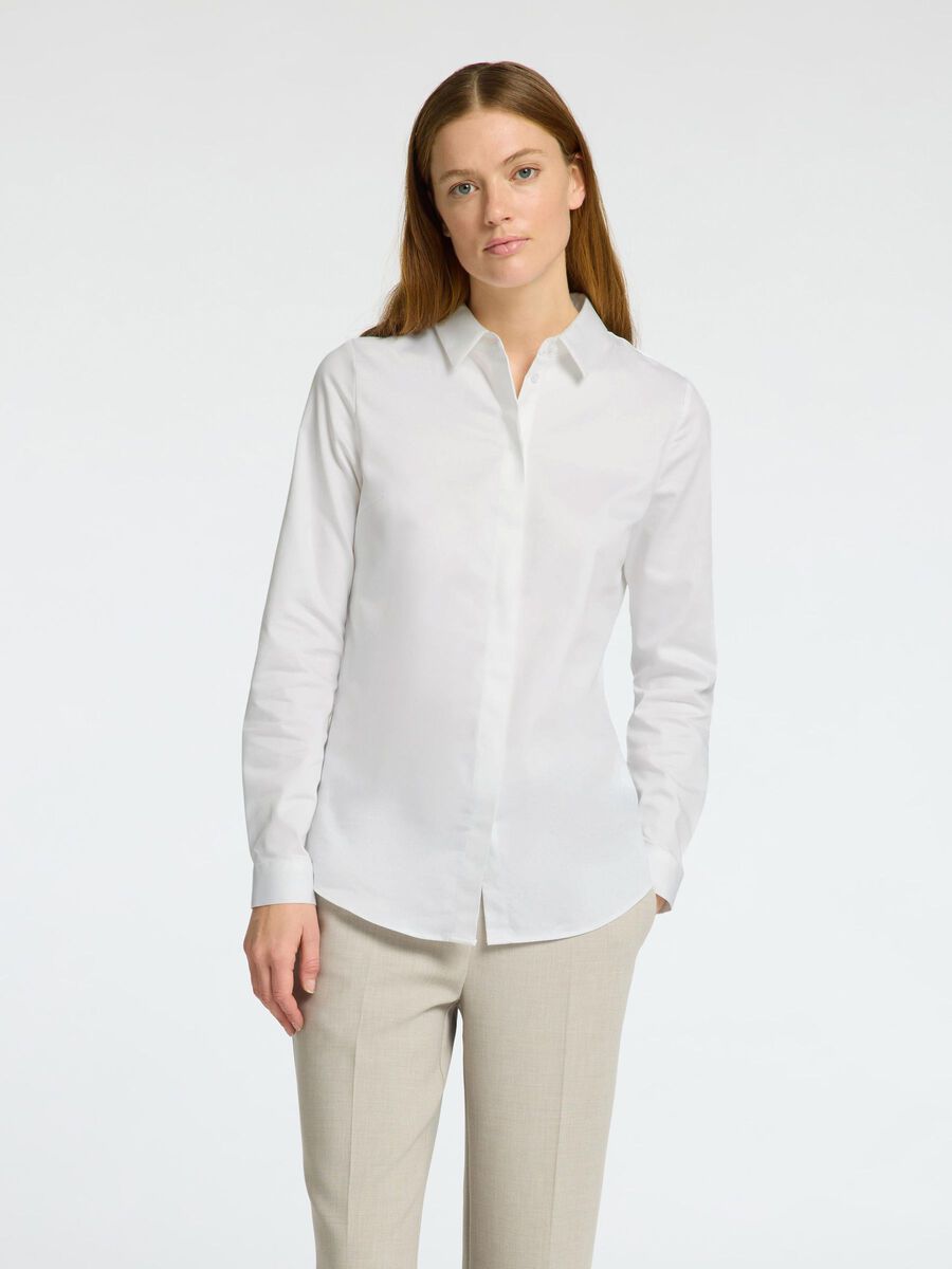 Selected TAILLIERTE LANGARMHEMD, Bright White, highres - 16097573_BrightWhite_003.jpg