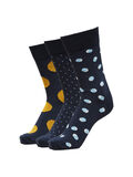 Selected 3-PACK ORGANIC COTTON SOCKS, Sky Captain, highres - 16081860_SkyCaptain_908115_001.jpg