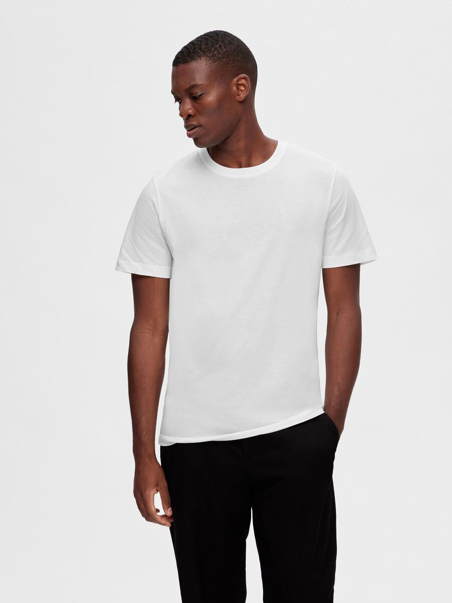 Selected 3-PACK COTTON T-SHIRT, Black, highres - 16094134_Black_1109656_003.jpg