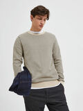 Selected GESTREIFTER STRICKPULLOVER, Oatmeal, highres - 16086647_Oatmeal_967591_008.jpg