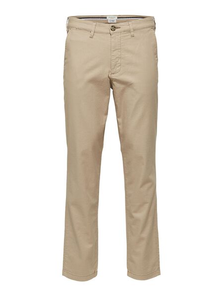 Selected SLIM FIT LEINEN HOSE, Cornstalk, highres - 16076973_Cornstalk_814874_001.jpg