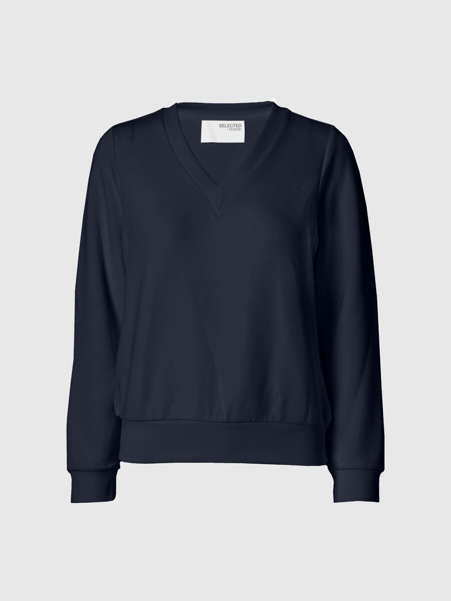 Selected V-AUSSCHNITT PULLOVER, Dark Sapphire, highres - 16095968_DarkSapphire_001.jpg