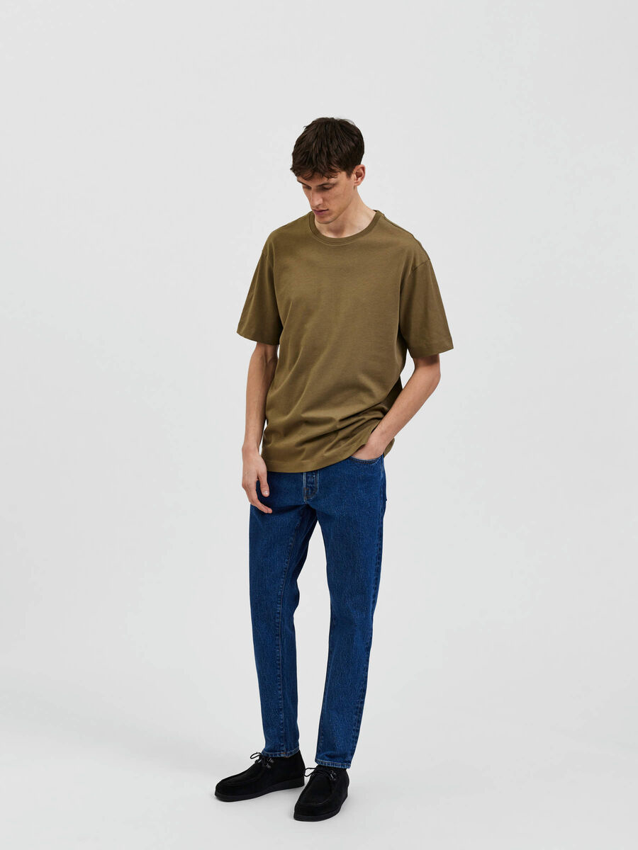 Selected LOOSE FIT CAMISETA, Martini Olive, highres - 16083966_MartiniOlive_005.jpg