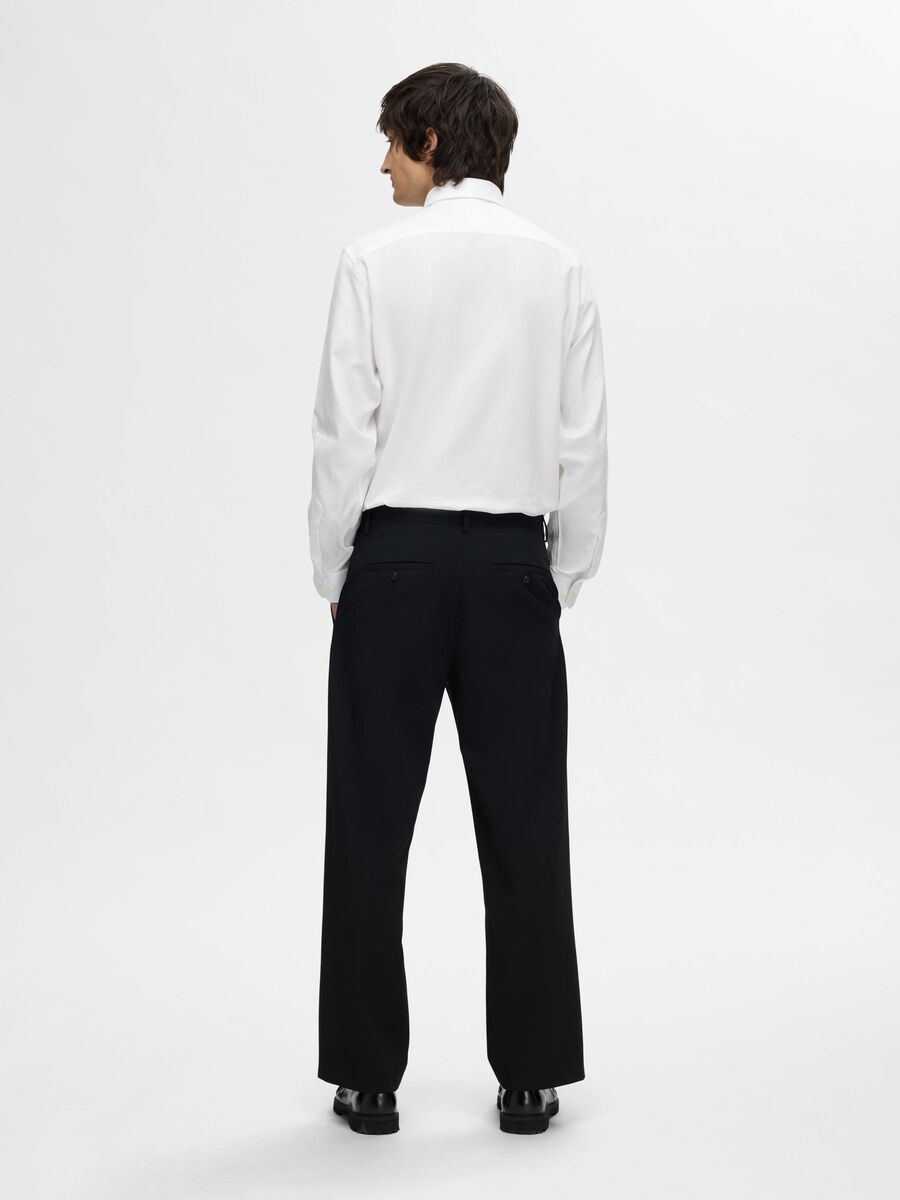 Selected CLASSIC LINEN BLEND SLIM FIT SHIRT, White, highres - 16097364_White_004.jpg