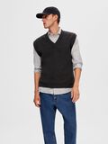 Selected V-NECK KNITTED VEST, Charcoal Gray, highres - 16091025_CharcoalGray_1053612_008.jpg