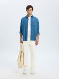 Selected BOMULDSBLANDING STRAIGHT FIT JEANS, White Denim, highres - 16097905_WhiteDenim_008.jpg