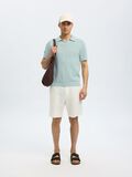 Selected CROCHET STYLE KNITTED POLO SHIRT, Winter Sky, highres - 16097572_WinterSky_008.jpg