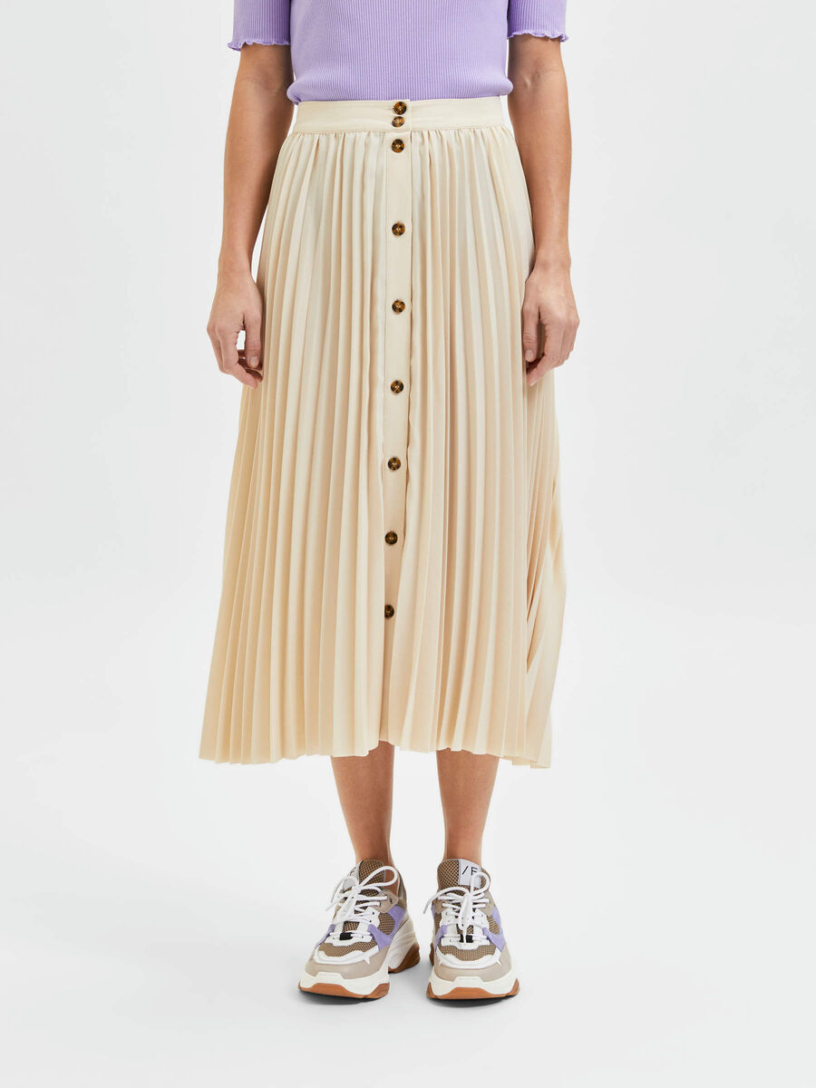 Selected PLISSE PLEATED MIDI SKIRT, Sandshell, highres - 16083839_Sandshell_003.jpg