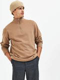 Selected ZIP UP FLEECE JUMPER, Ermine, highres - 16086359_Ermine_008.jpg