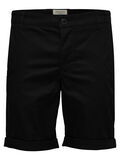 Selected SLHPARIS REGULAR FIT CHINO SHORTS, Black, highres - 16065685_Black_001.jpg