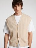 Selected CABLE KNIT KNITTED VEST, Oatmeal, highres - 16096386_Oatmeal_008.jpg