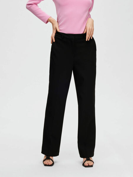Selected CLASSIC HIGH WAISTED TROUSERS, Black, highres - 16089701_Black_003.jpg