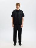 Selected PRINTET KORTÆRMET SKJORTE, Black, highres - 16093915_Black_005.jpg