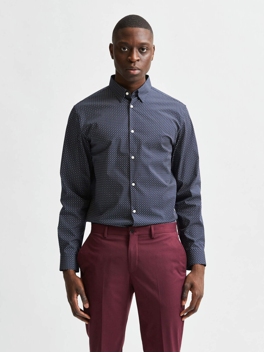 Selected DE CORTE SLIM - CAMISA, Navy Blazer, highres - 16073122_NavyBlazer_749158_003.jpg