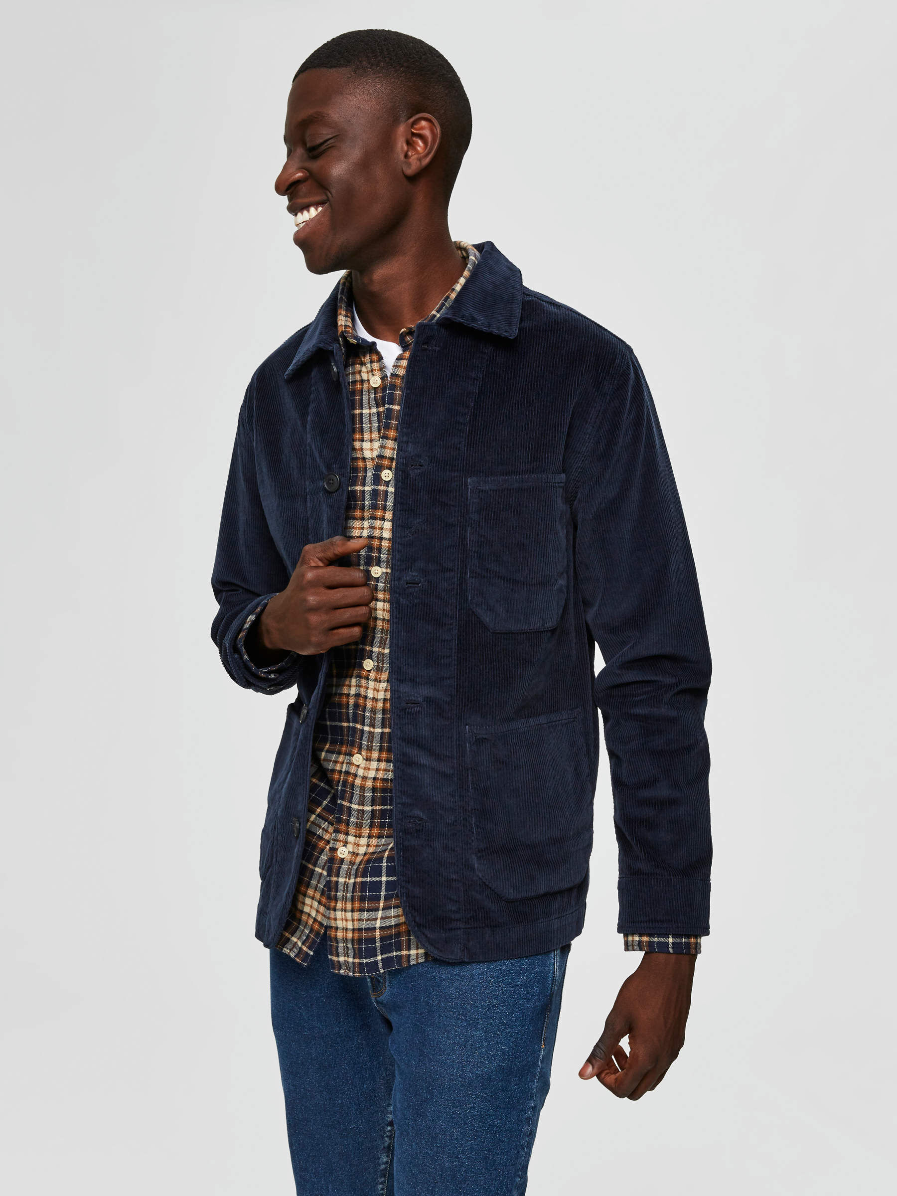 Selected homme outlet cord jacket