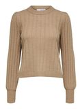 Selected LANGE MOUWEN SWEATER, Warm Taupe, highres - 16086336_WarmTaupe_001.jpg