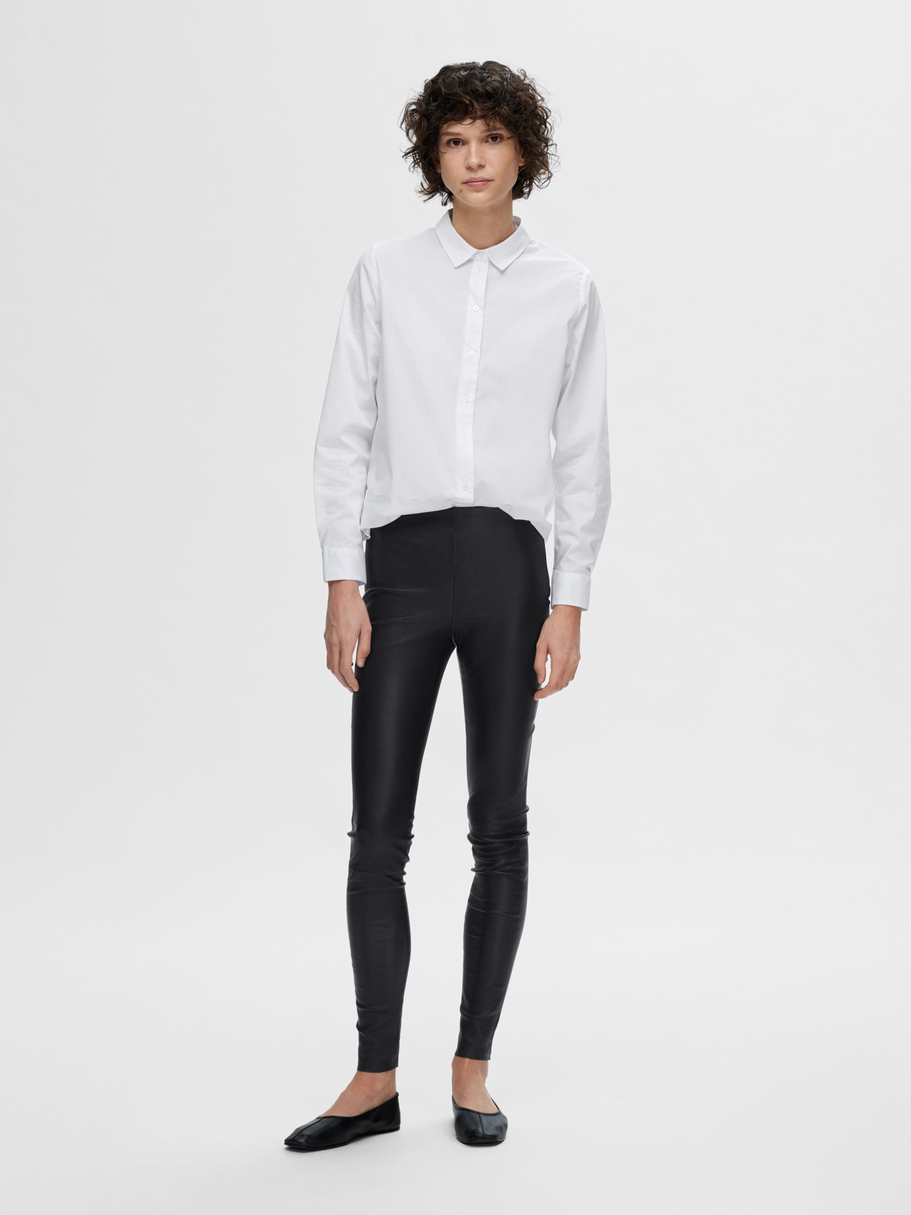 Selected femme leather top leggings