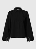 Selected BRODERIE ANGLAISE LONG SLEEVED SHIRT, Black, highres - 16096442_Black_001.jpg