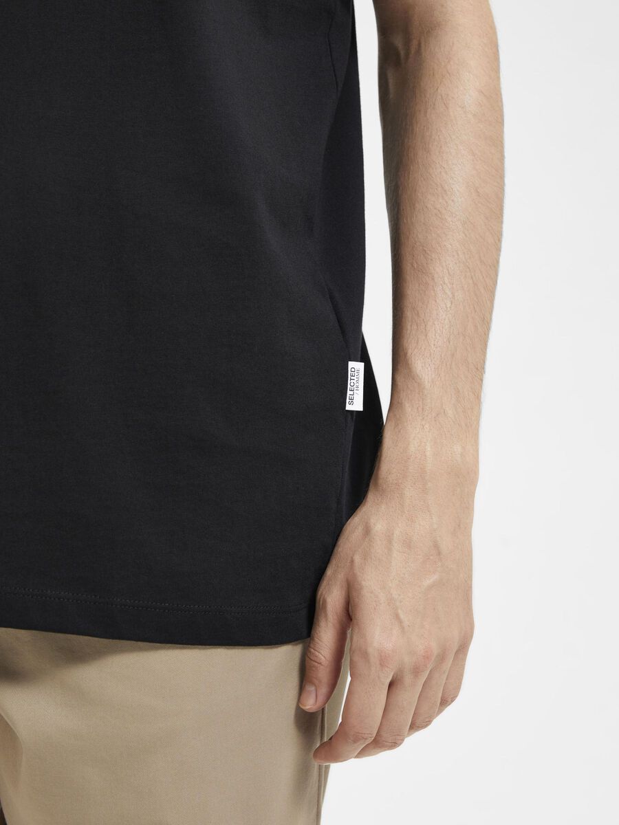 REGULAR T-SHIRT | Schwarz | SELECTED HOMME®