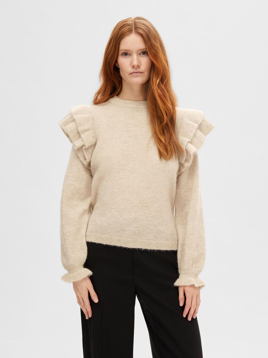 Selected FRILLED PULLOVER, Birch, highres - 16093667_Birch_1103089_003.jpg