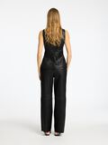 Selected MID WAIST LEATHER TROUSERS, Black, highres - 16097786_Black_004.jpg
