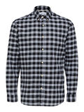 Selected FLANNEL SHIRT, Black, highres - 16074464_Black_953776_001.jpg