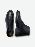 Selected LEATHER BROGUE - LEATHER BOOTS, Black, highres - 16070206_Black_005.jpg