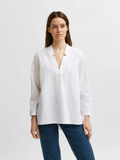 Selected OVERSIZED ORGANIC COTTON SHIRT, Bright White, highres - 16078040_BrightWhite_003.jpg