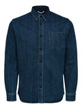 Selected MANCHES LONGUES CHEMISE EN JEAN, Medium Blue Denim, highres - 16081568_MediumBlueDenim_001.jpg