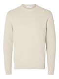 Selected CREW NECK PULLOVER, Oatmeal, highres - 16092599_Oatmeal_001.jpg