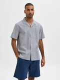 Selected CUBAN COLLAR SEERSUCKER SHIRT, Sky Captain, highres - 16084881_SkyCaptain_936521_003.jpg