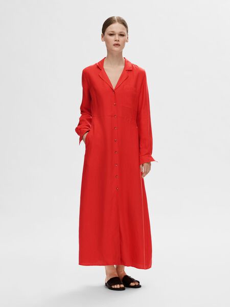 Selected LINEN BLEND MAXI SHIRT DRESS, Flame Scarlet, highres - 16093094_FlameScarlet_003.jpg
