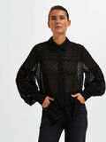 Selected SHEER LONG SLEEVED SHIRT, Black, highres - 16086251_Black_008.jpg