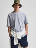 Selected BIO-BAUMWOLLE LOOSE FIT T-SHIRT, Light Grey Melange, highres - 16083024_LightGreyMelange_008.jpg