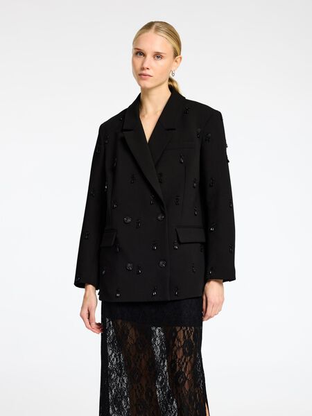 Selected VERZIERTER ZWEIREIHIGER BLAZER, Black, highres - 16095691_Black_003.jpg