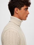 Selected CABLE-KNIT ROLL NECK PULLOVER, Oatmeal, highres - 16090707_Oatmeal_006.jpg