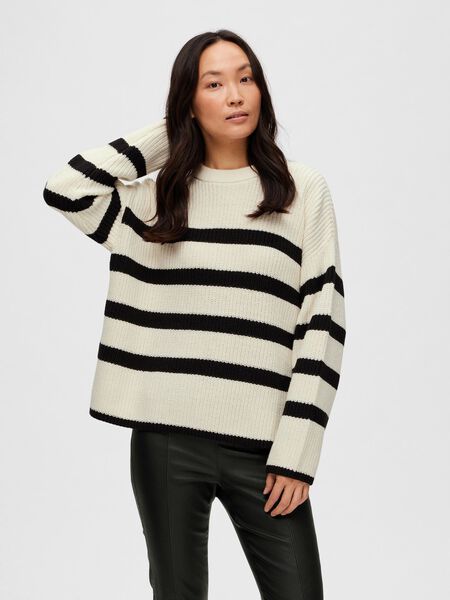 Selected STRIPED KNITTED JUMPER, Snow White, highres - 16088434_SnowWhite_1008328_003.jpg