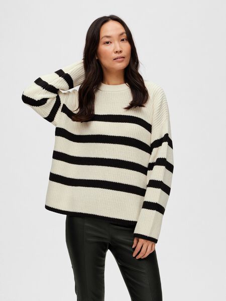 Selected STRIPED KNITTED JUMPER, Snow White, highres - 16088434_SnowWhite_1008328_003.jpg