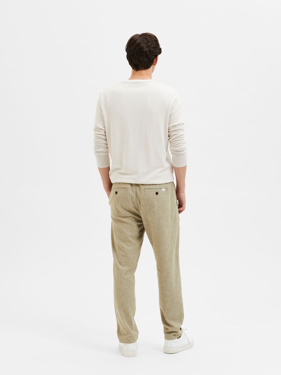 Selected SLIM FIT TAPERED HOSE, Olive Branch, highres - 16087636_OliveBranch_983084_004.jpg