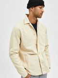 Selected LOOSE FIT OVERSHIRT, Oatmeal, highres - 16079965_Oatmeal_008.jpg