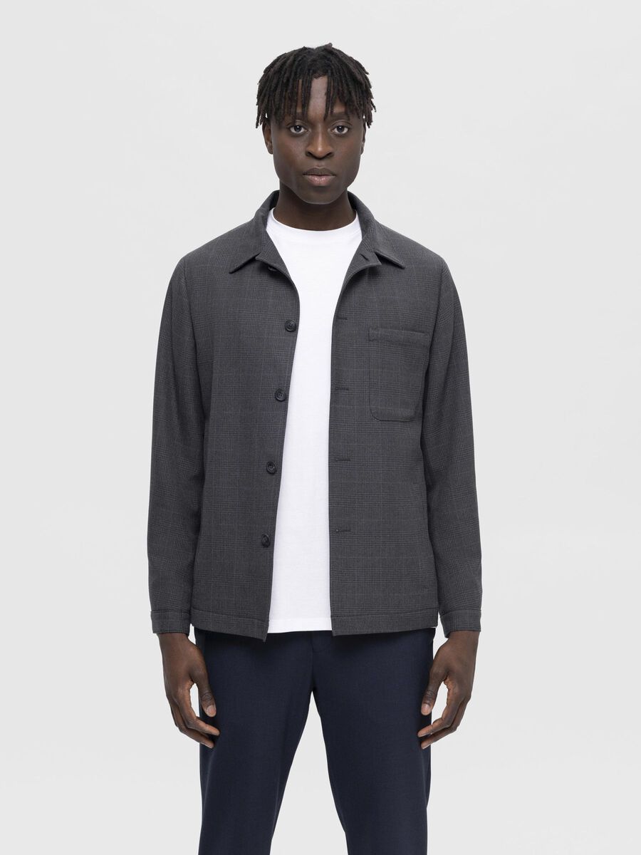 Selected HYBRID BLAZER, Grey Melange, highres - 16090494_GreyMelange_1043438_003.jpg