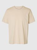 Selected COTON CHINÉ T-SHIRT, Oatmeal, highres - 16092508_Oatmeal_001.jpg
