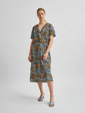 Selected SHORT SLEEVED ALLOVER PRINT DRESS, Black, highres - 16079779_Black_853704_003.jpg