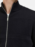 Selected ZIP-UP CARDIGAN, Black, highres - 16084078_Black_006.jpg