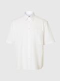 Selected 100% COTTON SHORT SLEEVED SHIRT, White, highres - 16099040_White_1214321_001.jpg