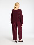 Selected MID-WAIST BARREL FIT BROEK, Zinfandel, highres - 16095685_Zinfandel_1143492_004.jpg