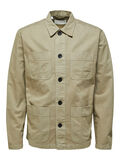 Selected LOOSE FIT OVERSHIRT, Crockery, highres - 16079965_Crockery_001.jpg