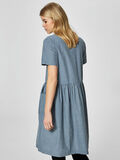 Selected STRIPED - SHORT SLEEVED DRESS, Medium Blue Melange, highres - 16062057_MediumBlueMelange_614826_004.jpg